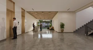 bill gates house inside